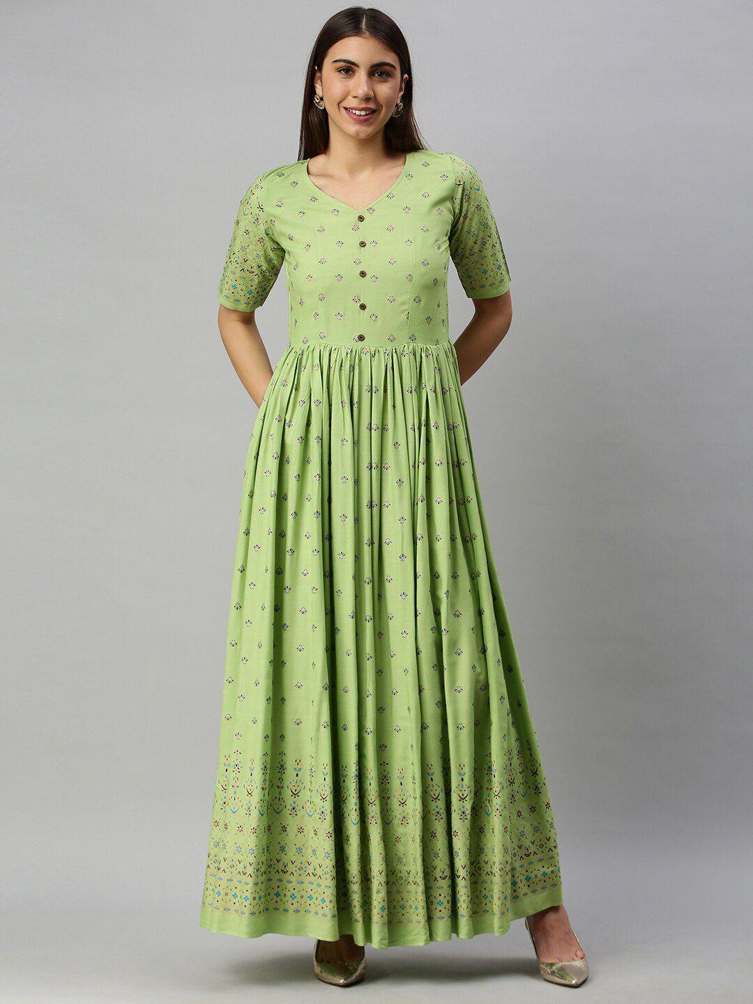 vinya green dress