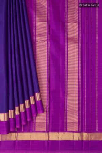 violet kanchipuram silk saree