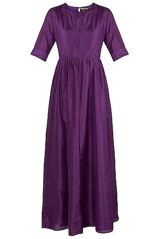 violet maxi dress