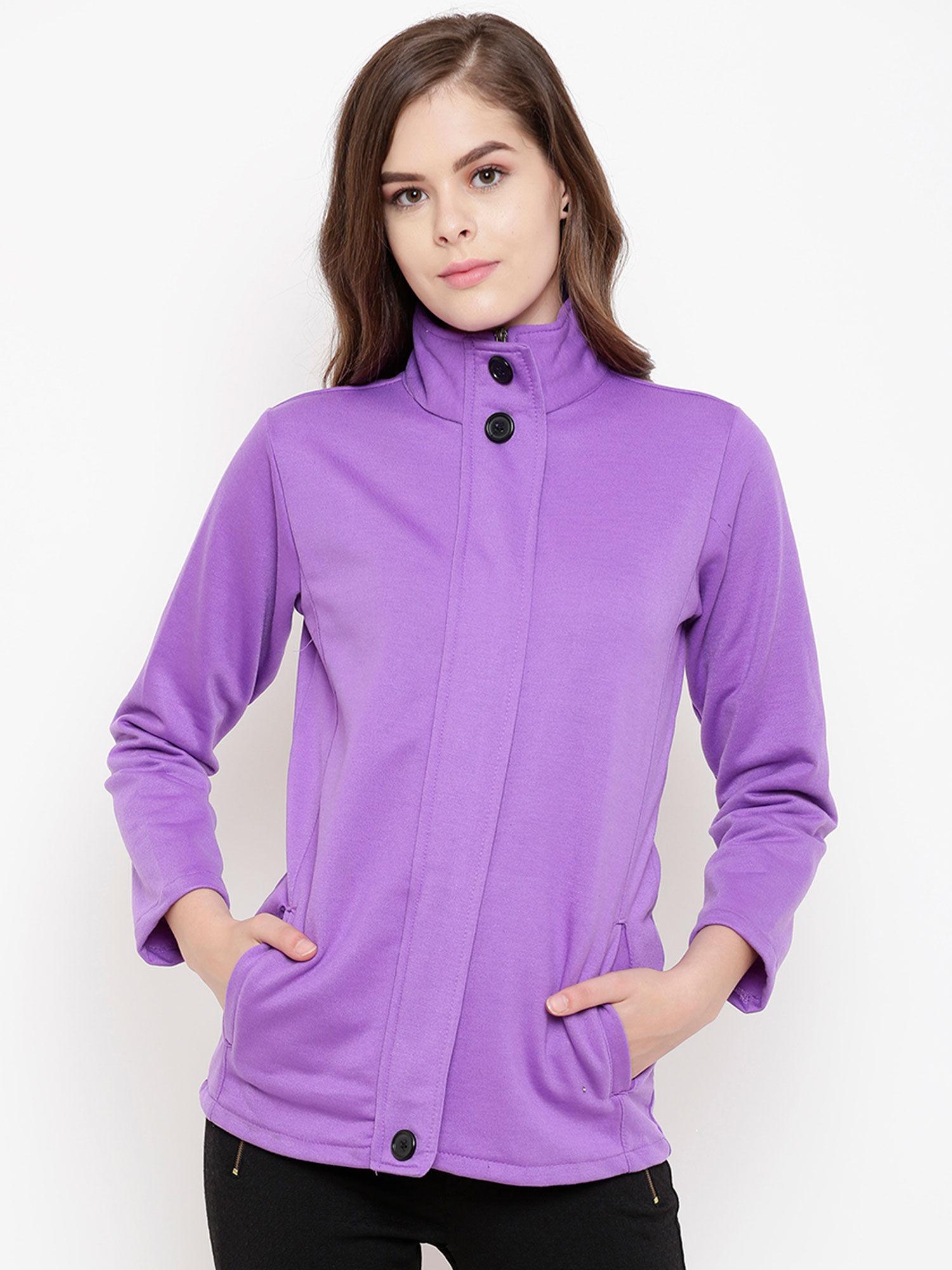 violet solid jacket