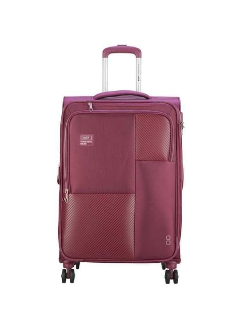 vip pink large soft cabin trolley - 45 cm