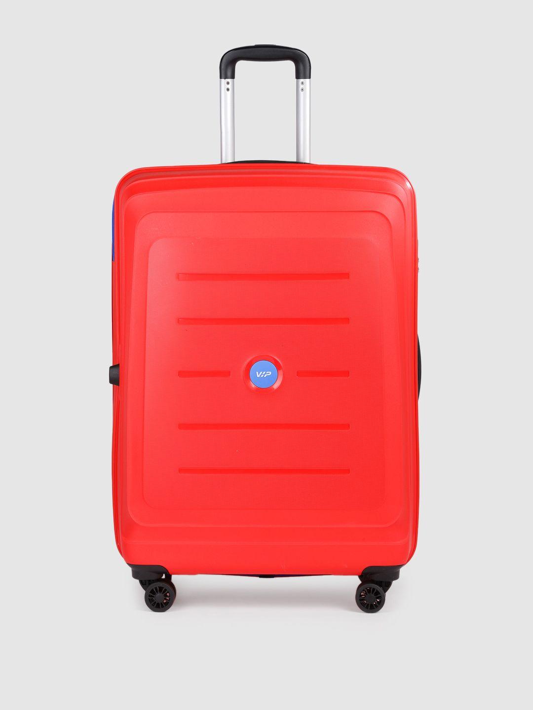 vip corsa strolly 76 360 textured large trolley suitcase