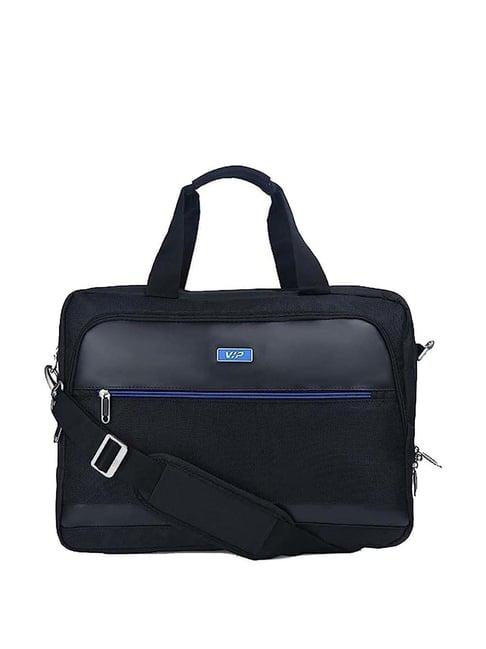 vip giga dg black solid medium laptop messenger bag