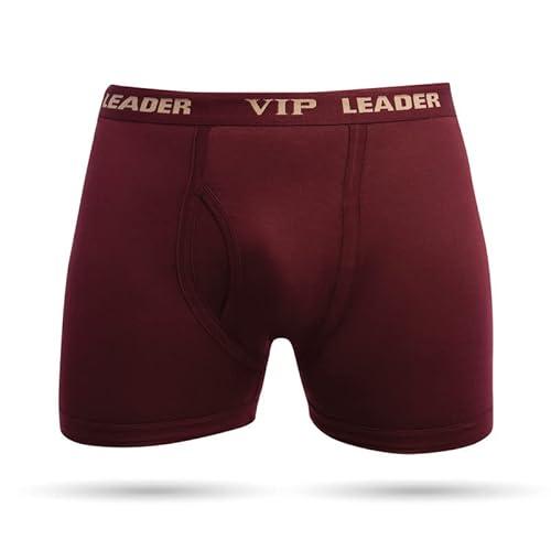 vip leader men's cotton super trunks [pack of 5, 85 cm] colors & prints may vary assorted