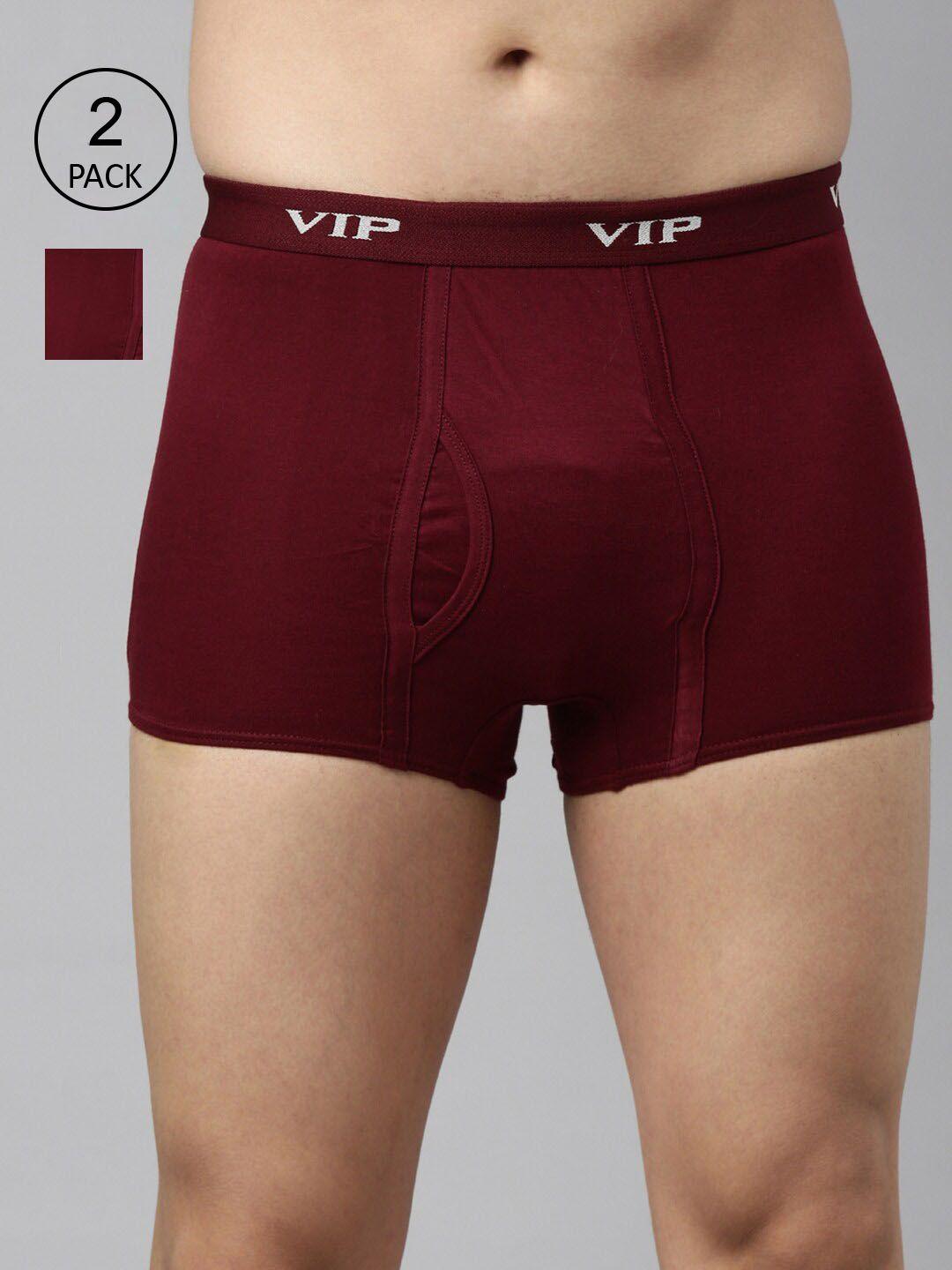 vip men pack of 2 assorted pure cotton long trunks punchp_110