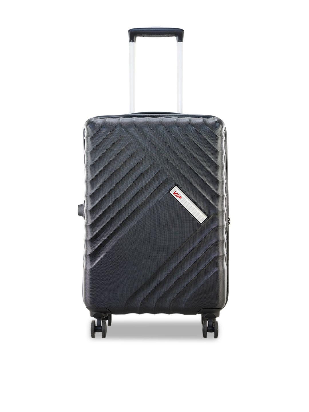 vip textured hard-sided 360 degree rotation medium trolley suitcase