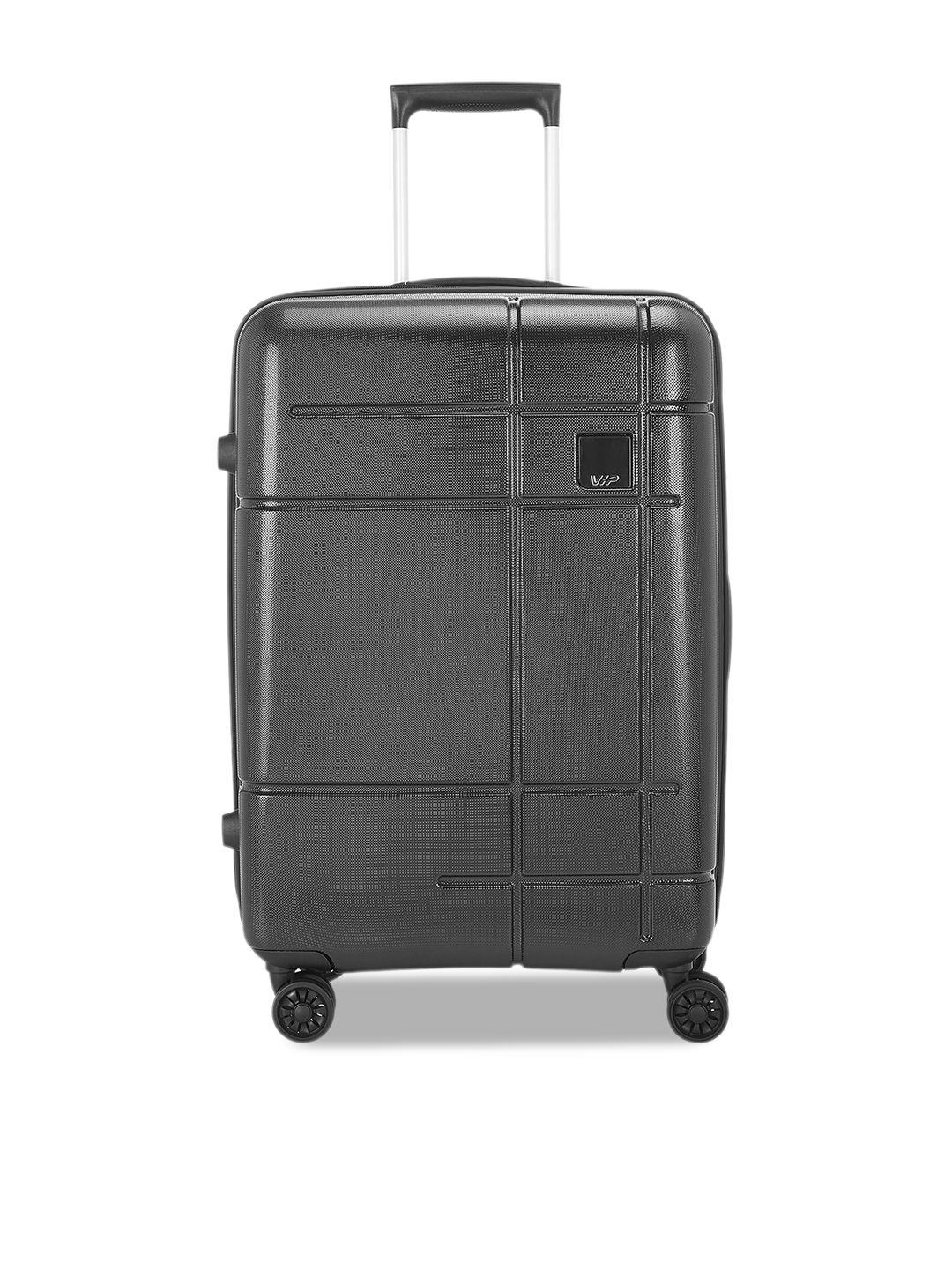 vip textured hard sided large trolley bag