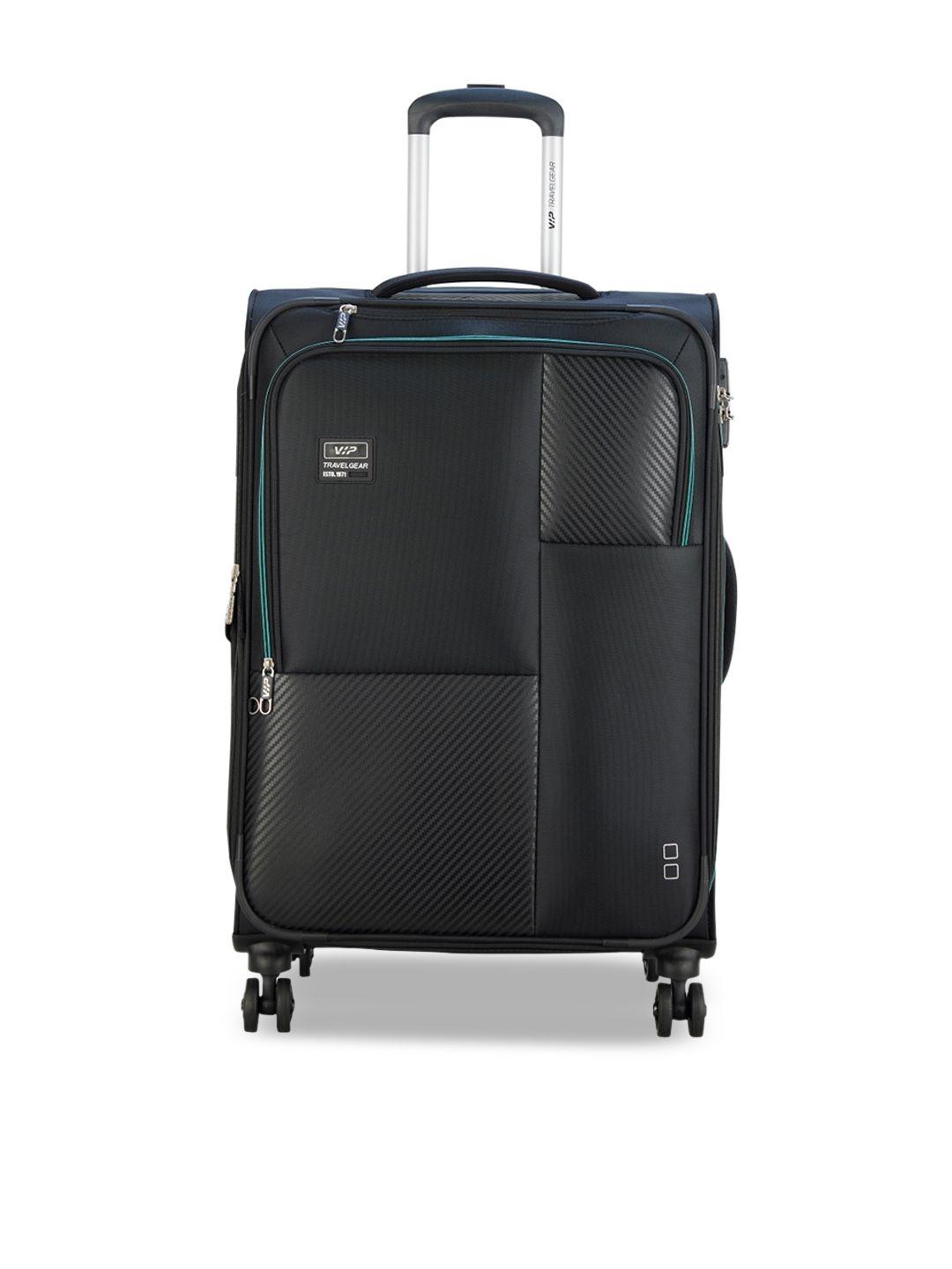 vip textured hard sided medium trolley bag