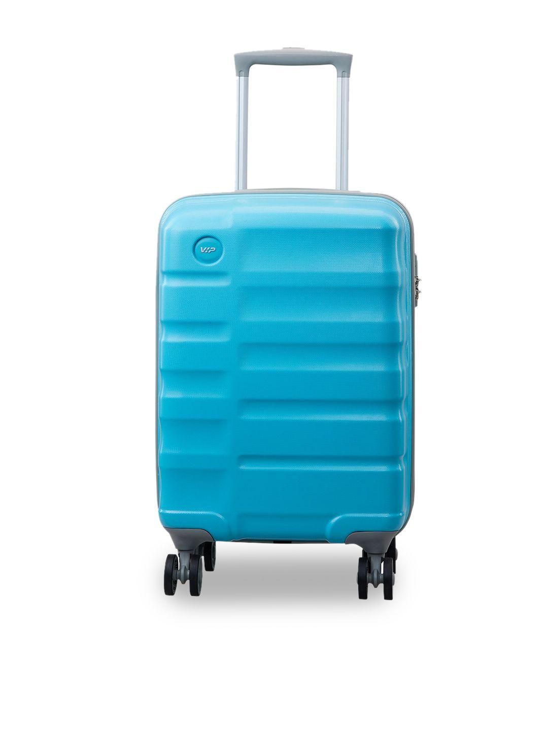 vip textured hard-sided trolley suitcase