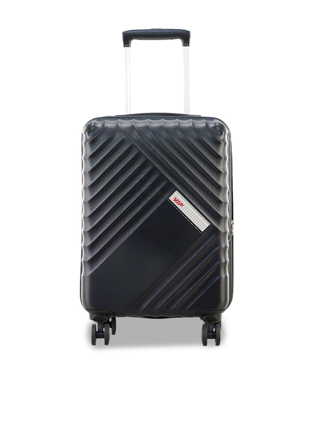 vip textured hard-sided v360 degree rotation cabin trolley suitcase