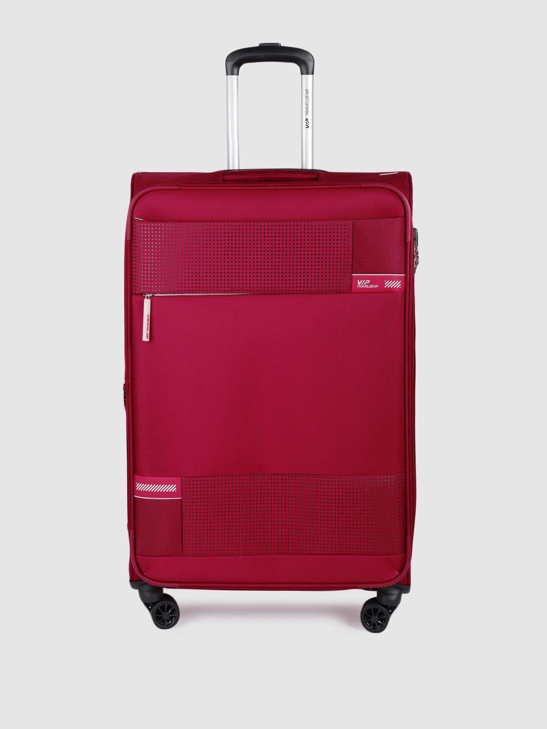 vip zion nxt soft-sided large trolley suitcase