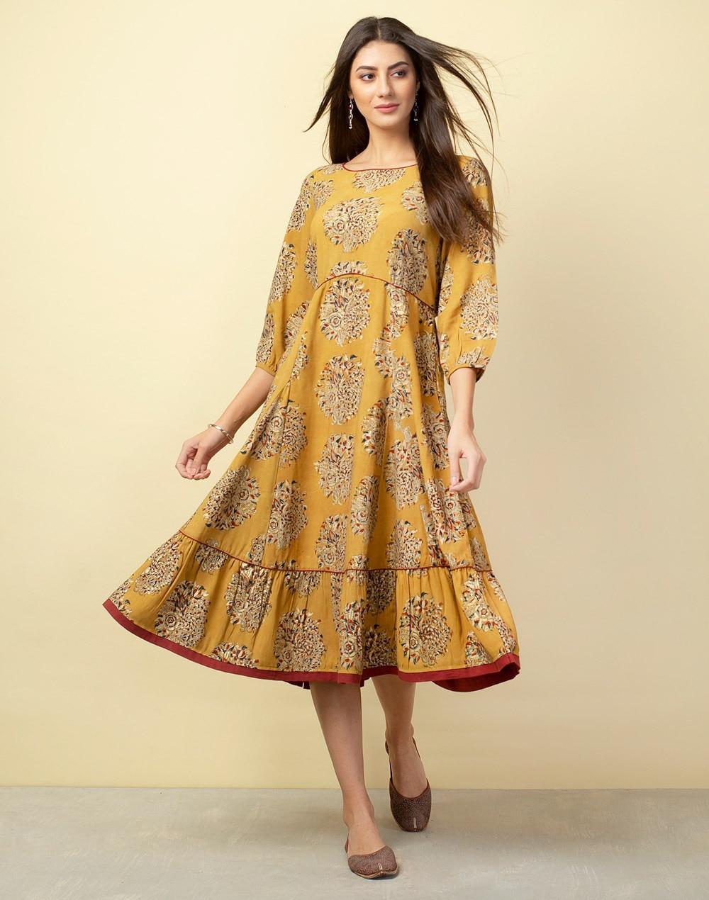 viscose kalamkari dress