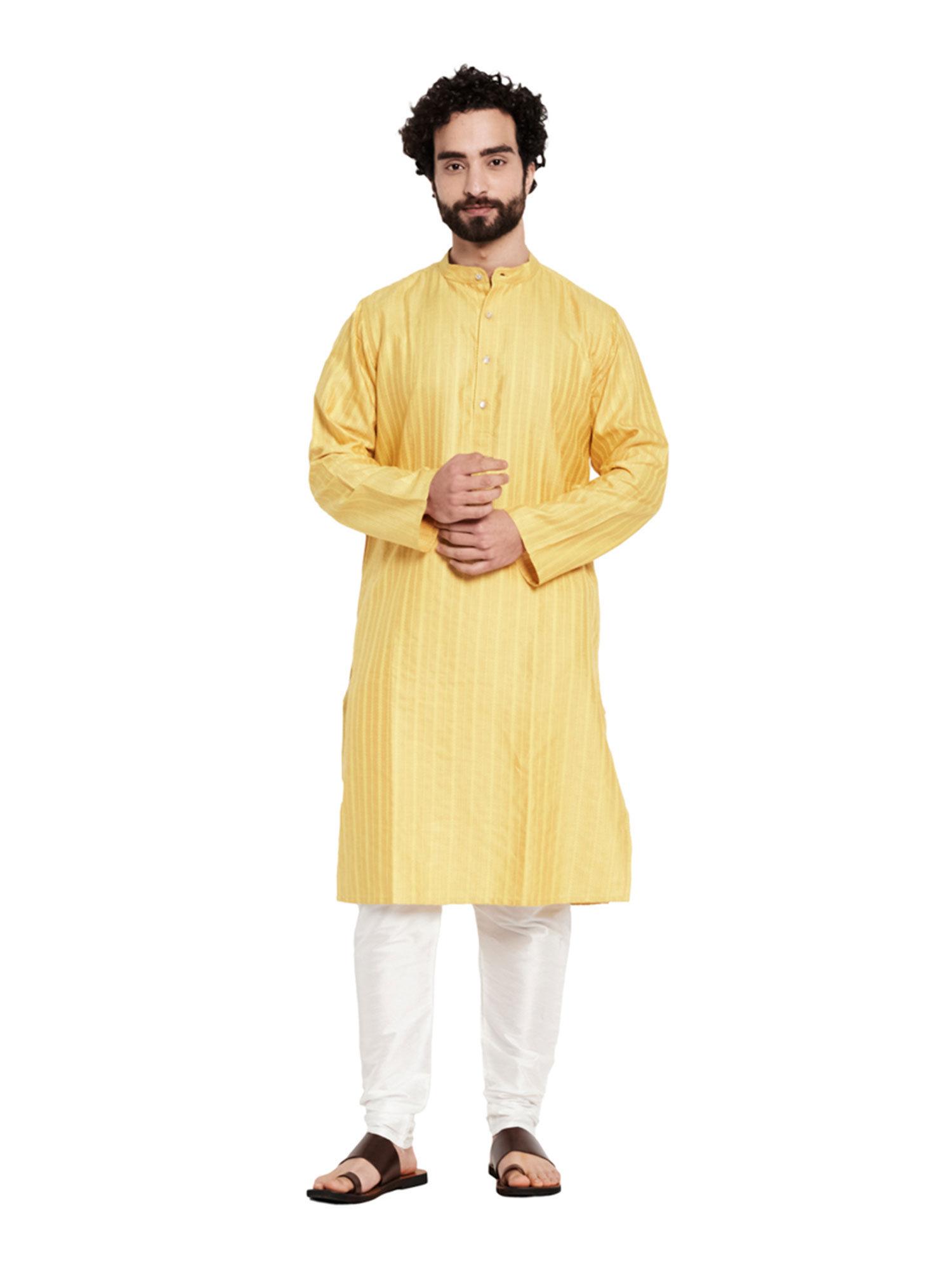 viscose silk dobby slim fit long kurta