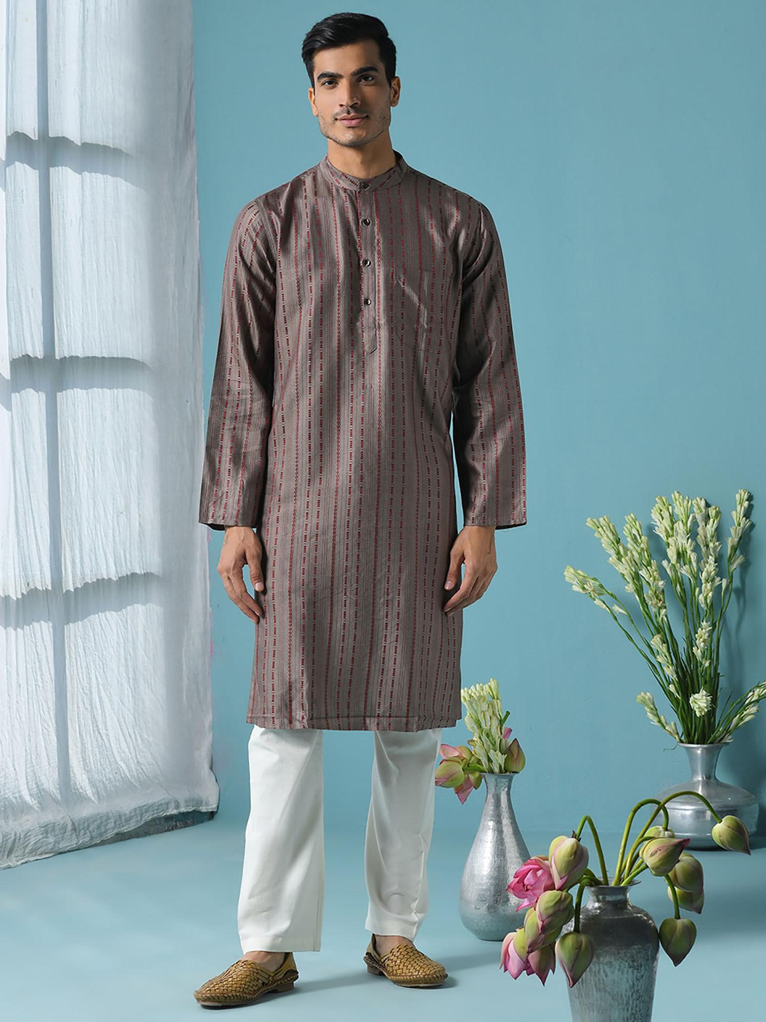 viscose tussar dobby long kurta