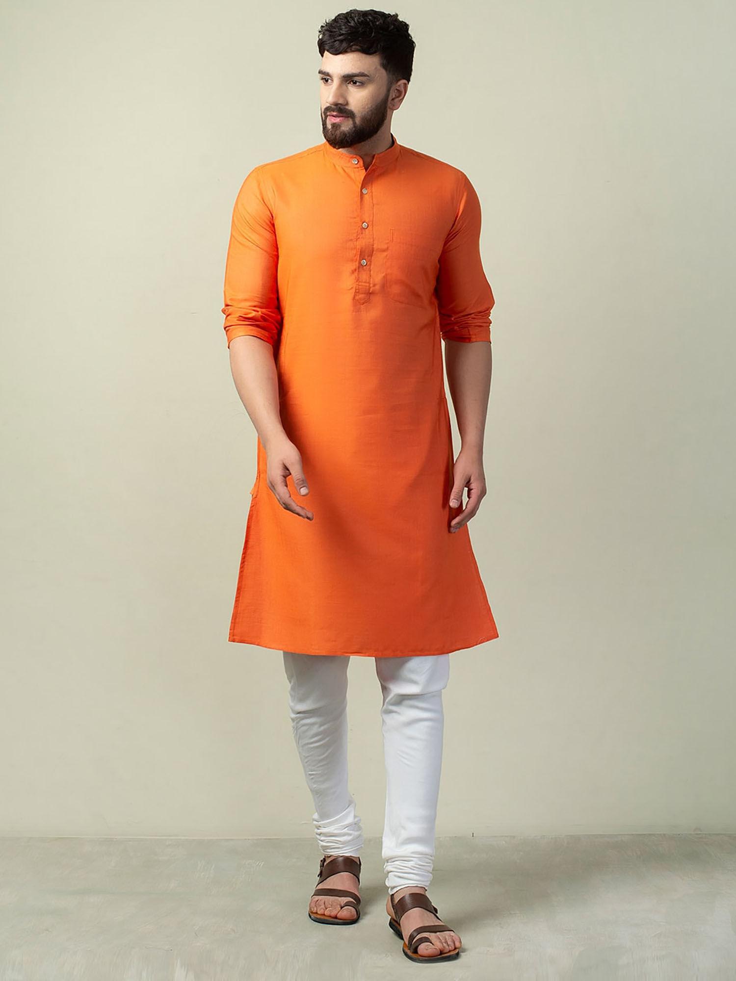 viscose tussar slim fit long kurta