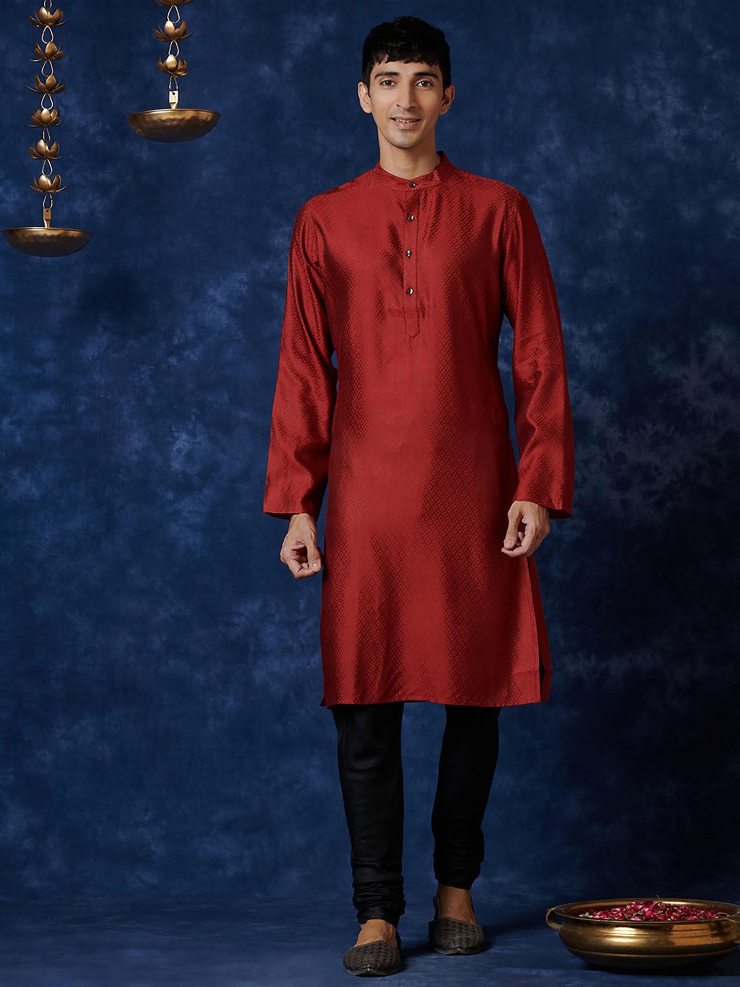 viscose tussar slim fit long kurta