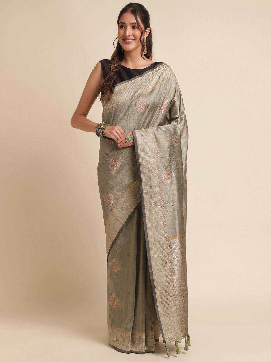 vishnu weaves ethnic motifs woven design zari tussar saree