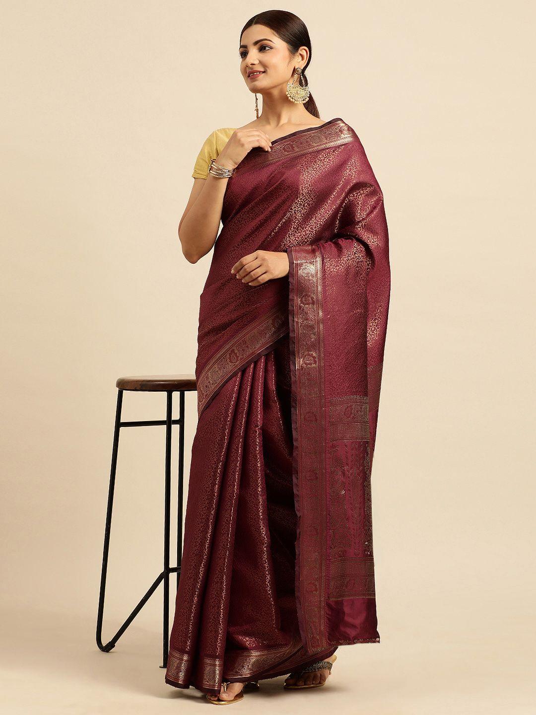 vishnu weaves ethic motifs zari kanjeevaram saree