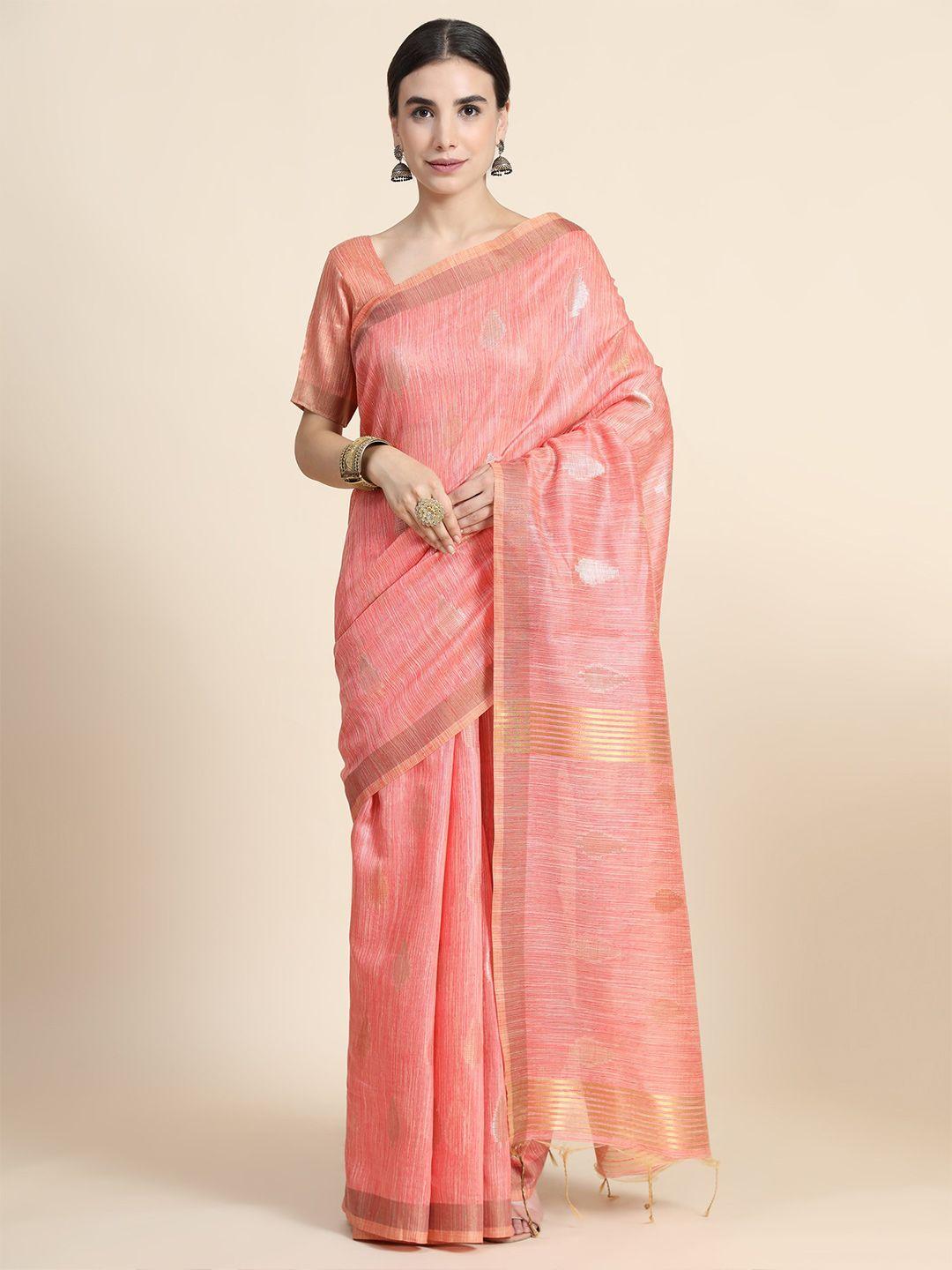vishnu weaves ethnic woven design zari pure cotton saree