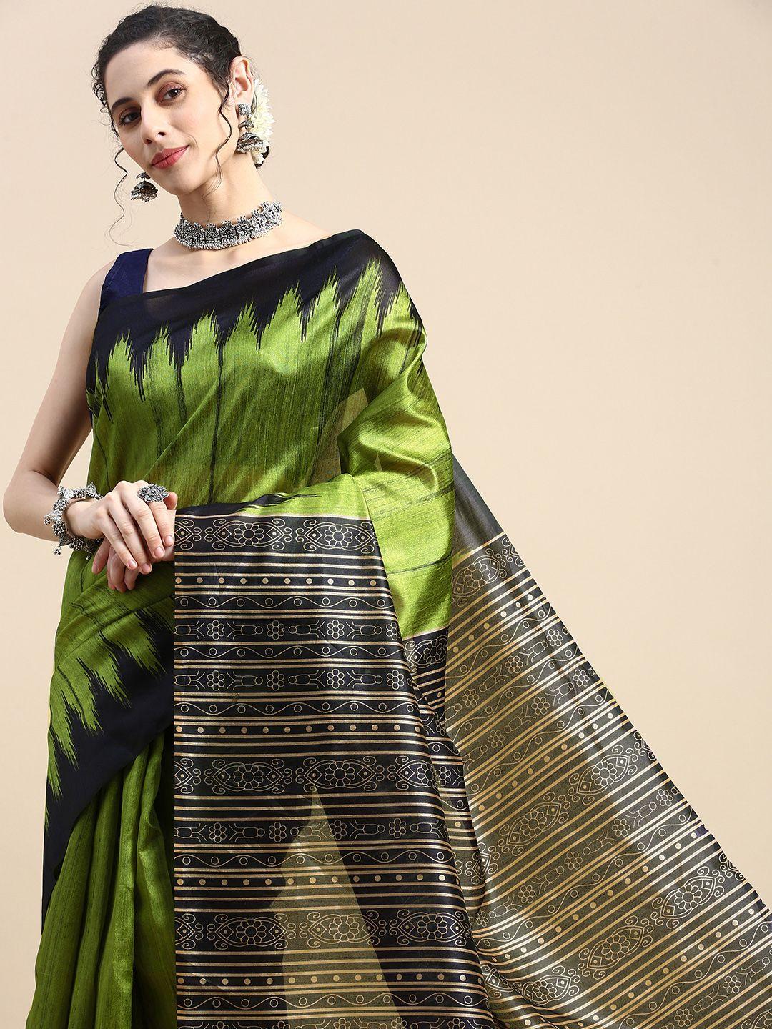 vishnu weaves solid jute silk tussar saree