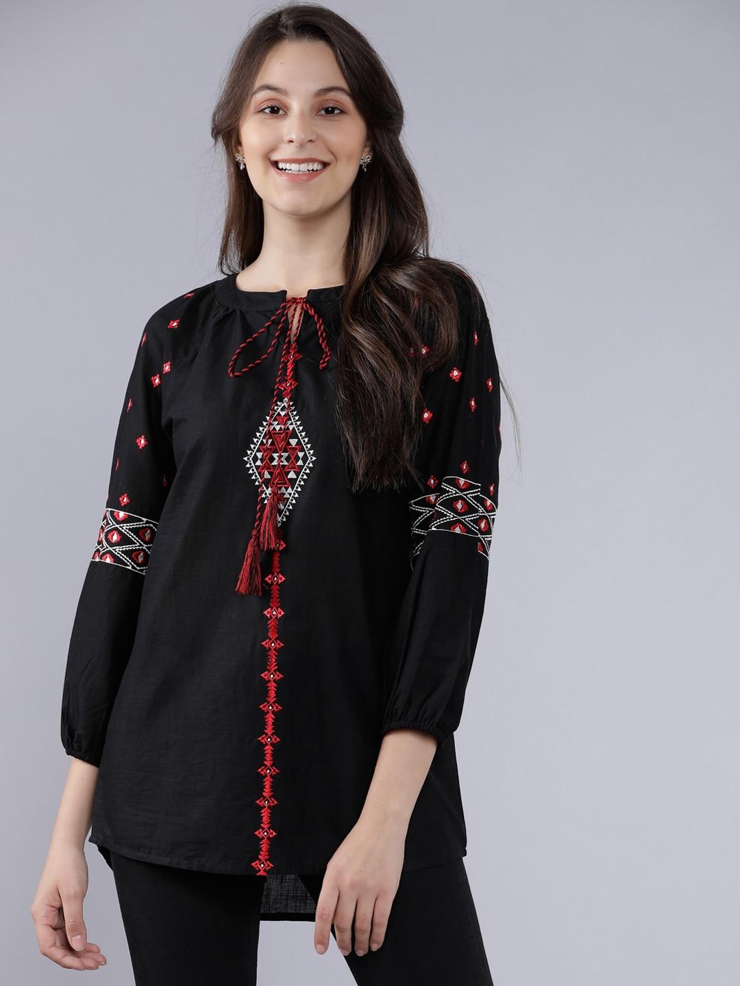 vishudh women embroidered tunic
