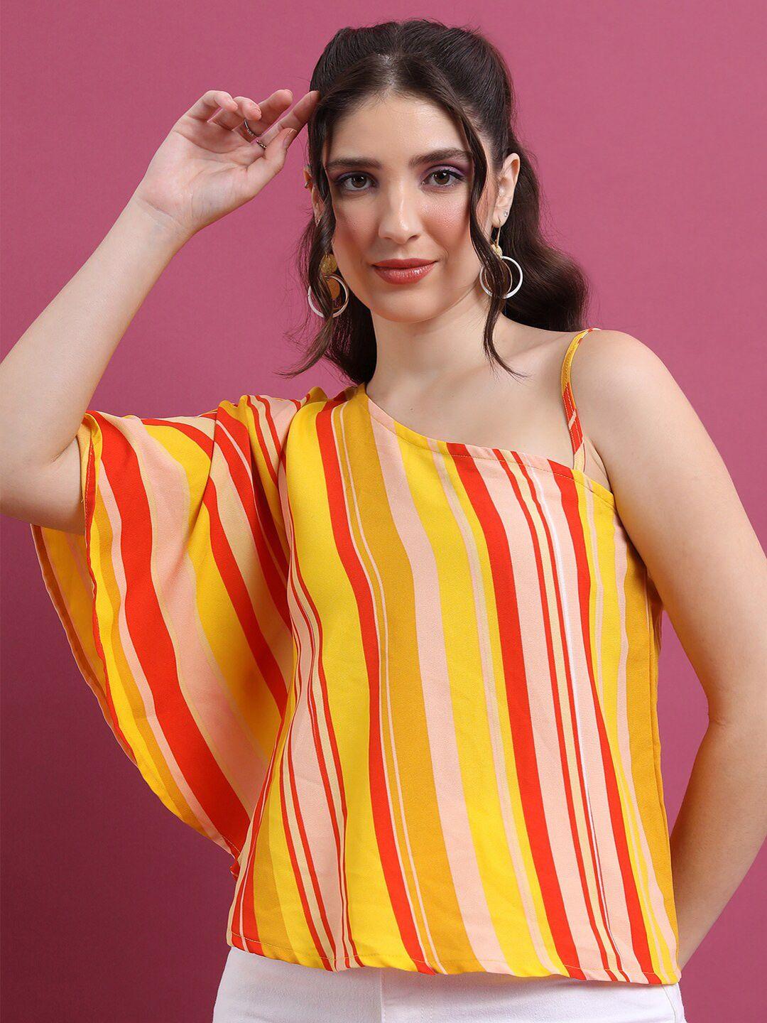 vishudh yellow striped top