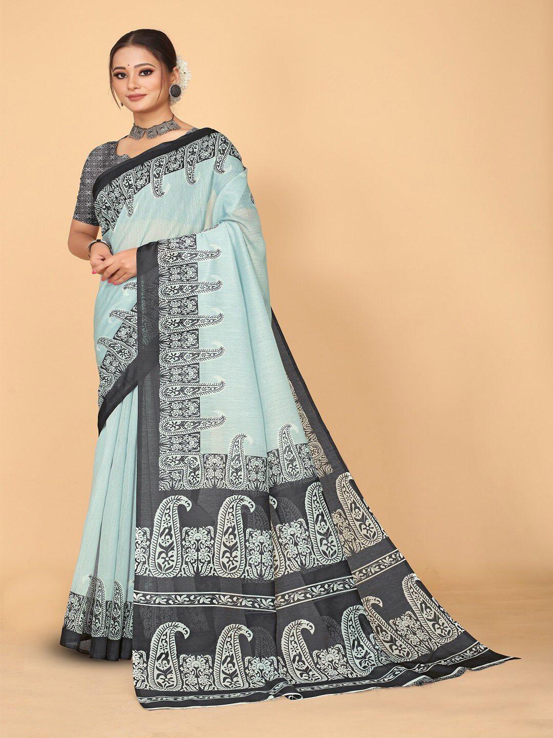 vishwa vijay ethnic motifs printed chanderi saree