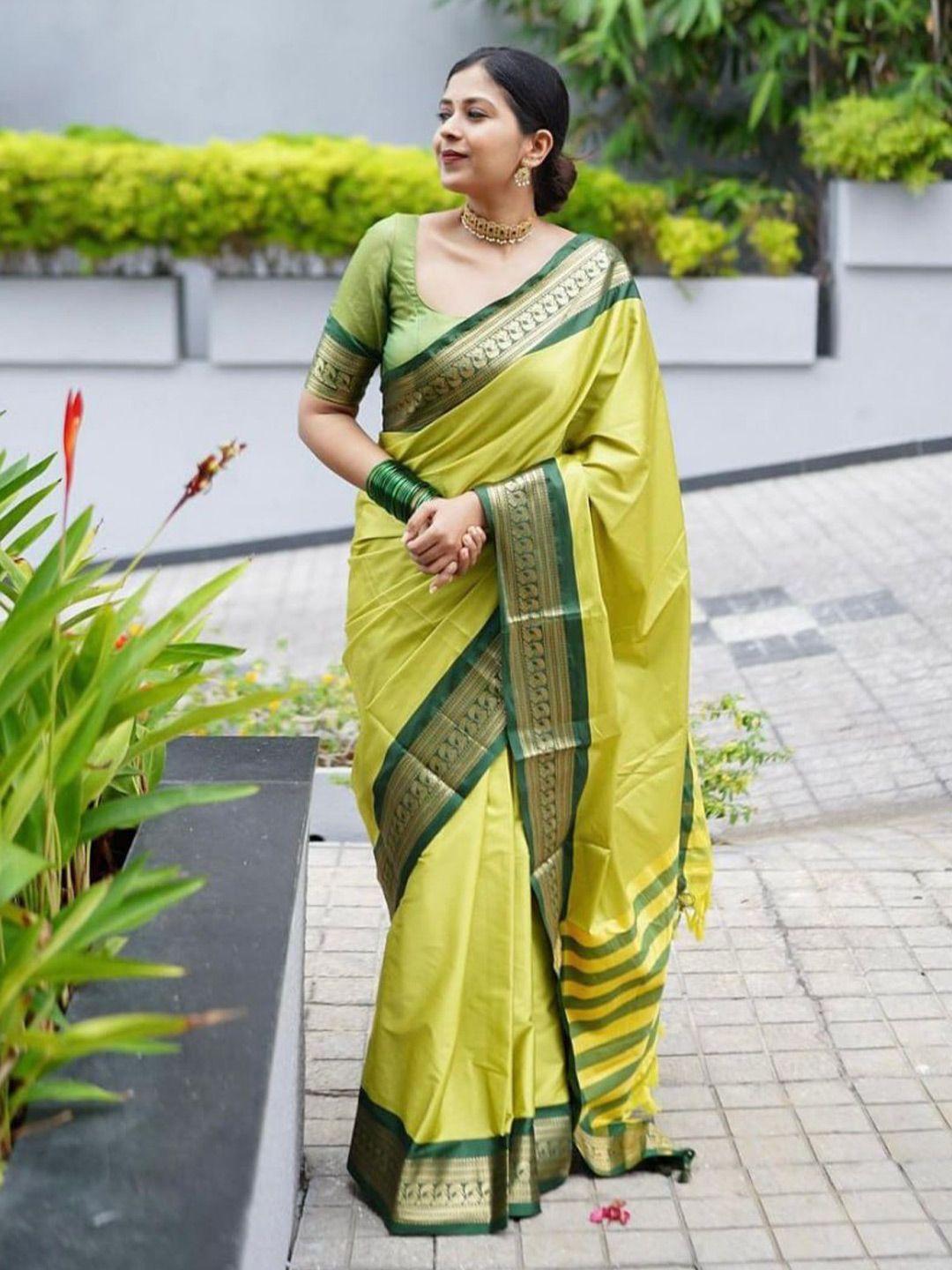 visit wear ethnic motifs woven design art silk banarasi saree