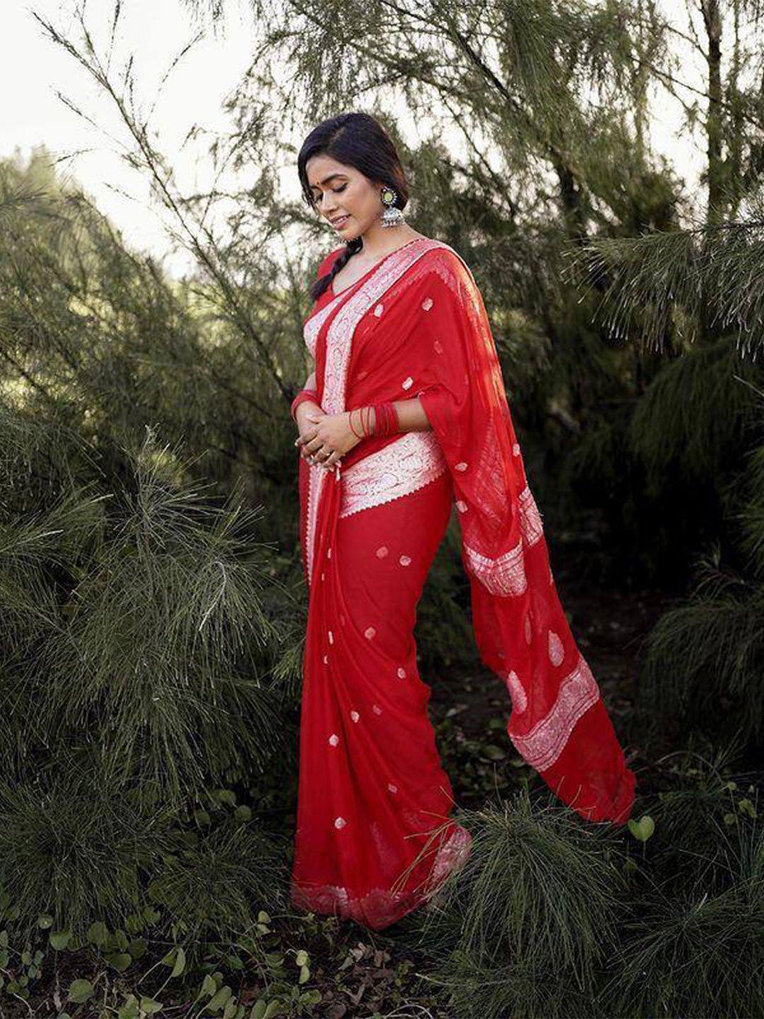 visit wear ethnic motifs woven design art silk kanjeevaram saree