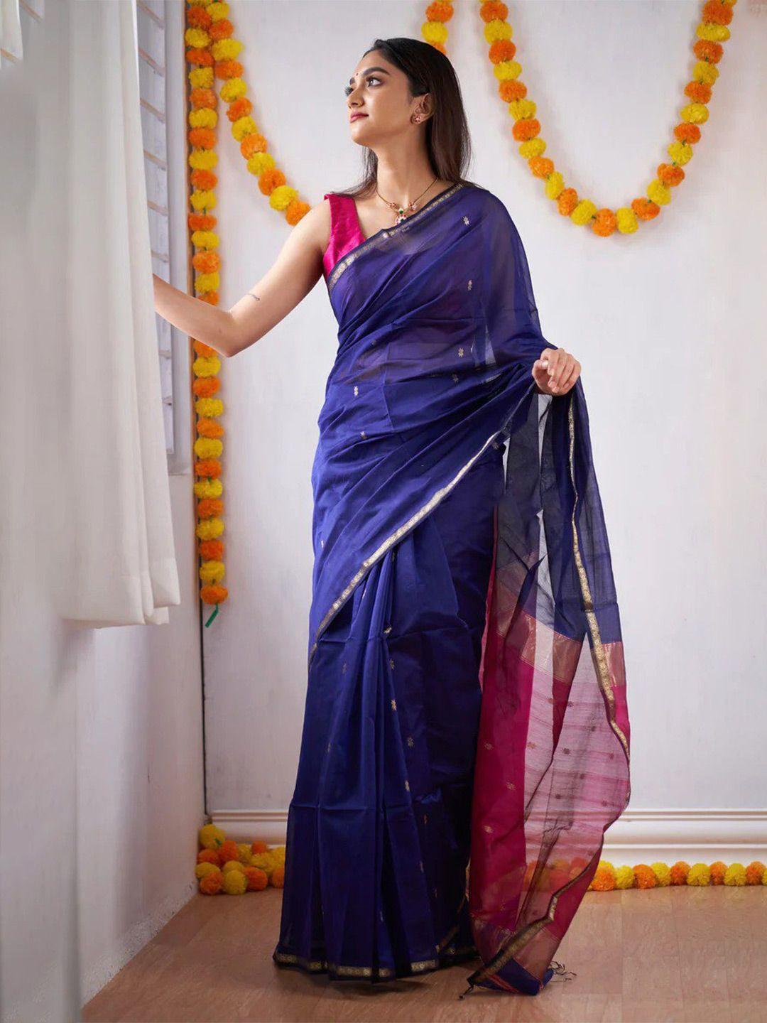 visit wear ethnic motifs woven design zari kanjeevaram saree