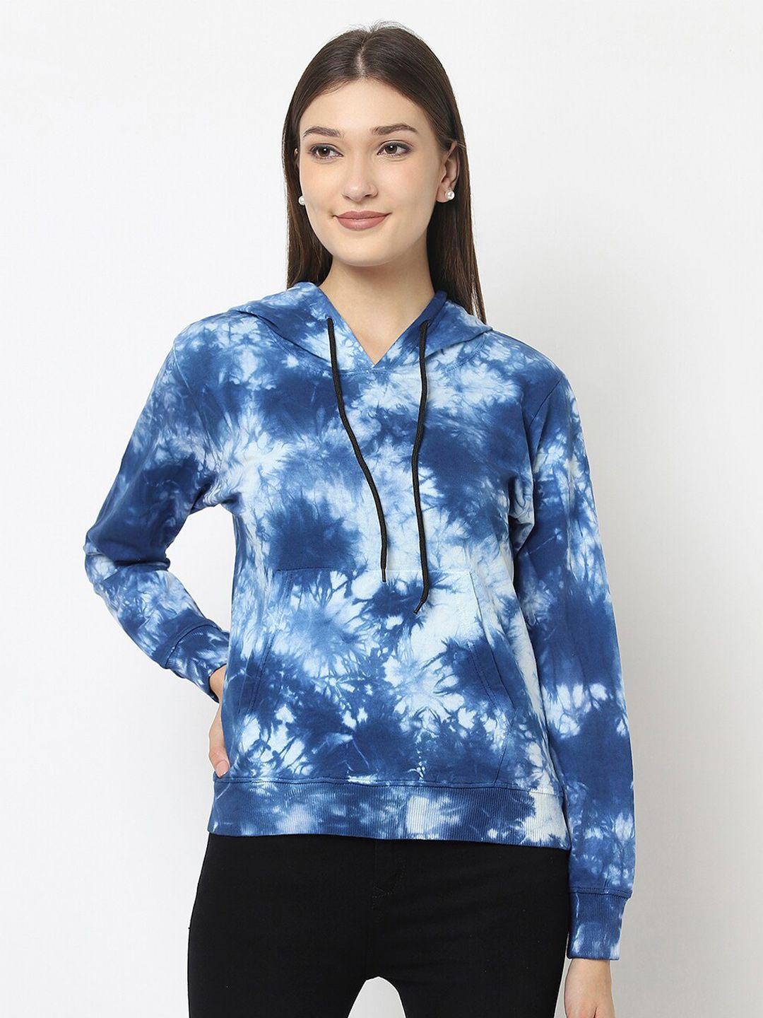 viso abstract printed hooded pullover sweatshirt