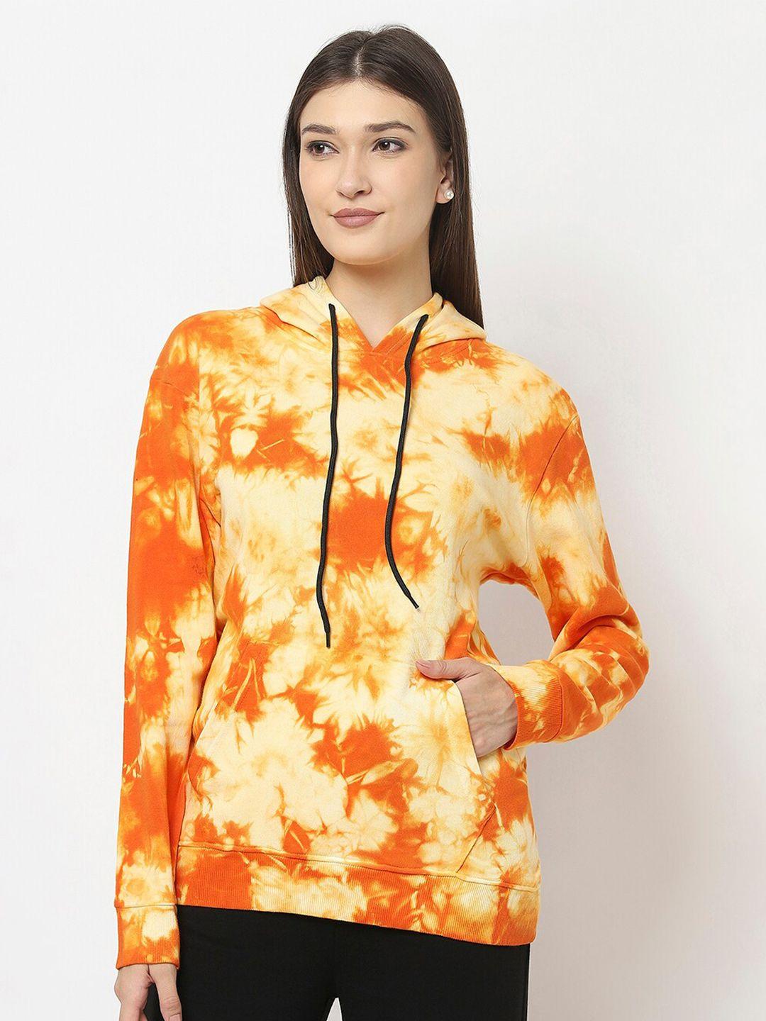 viso abstract printed hooded pullover sweatshirt