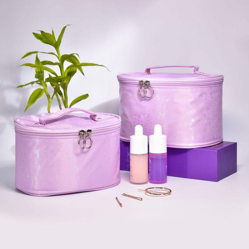 visual echoes glimmer collection vanity kit lavender - set of 2