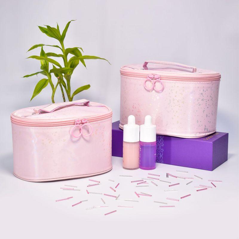 visual echoes glimmer collection vanity kit pink - set of 2