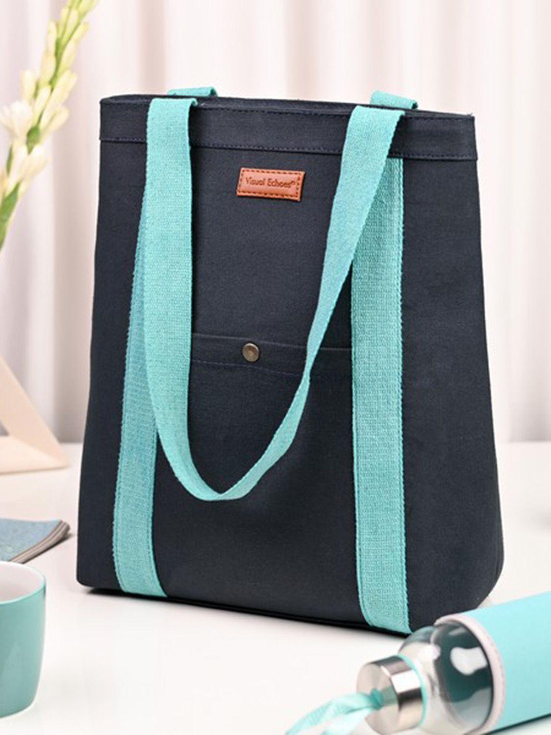 visual echoes oversized structured tote bag