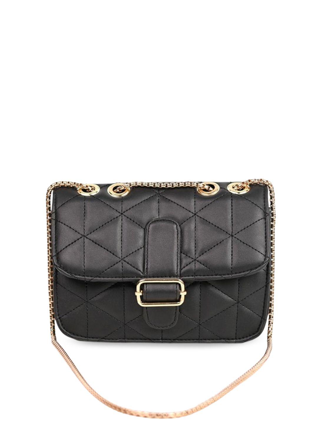 visual echoes quilted structured sling bag