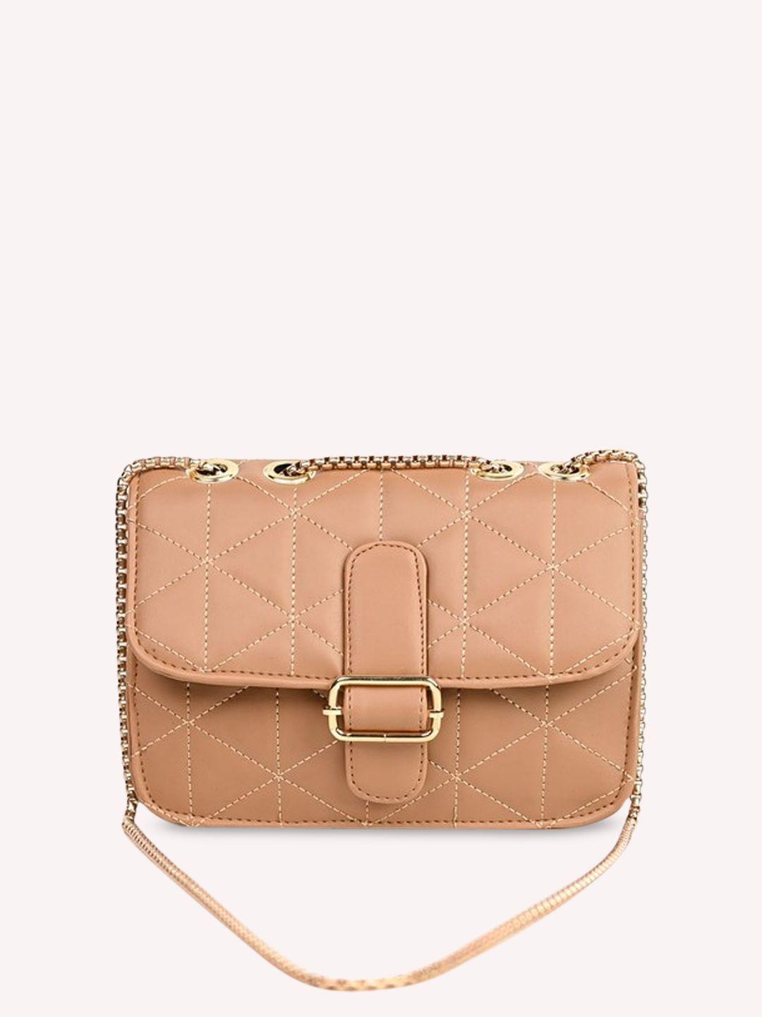 visual echoes structured sling bag with quilted