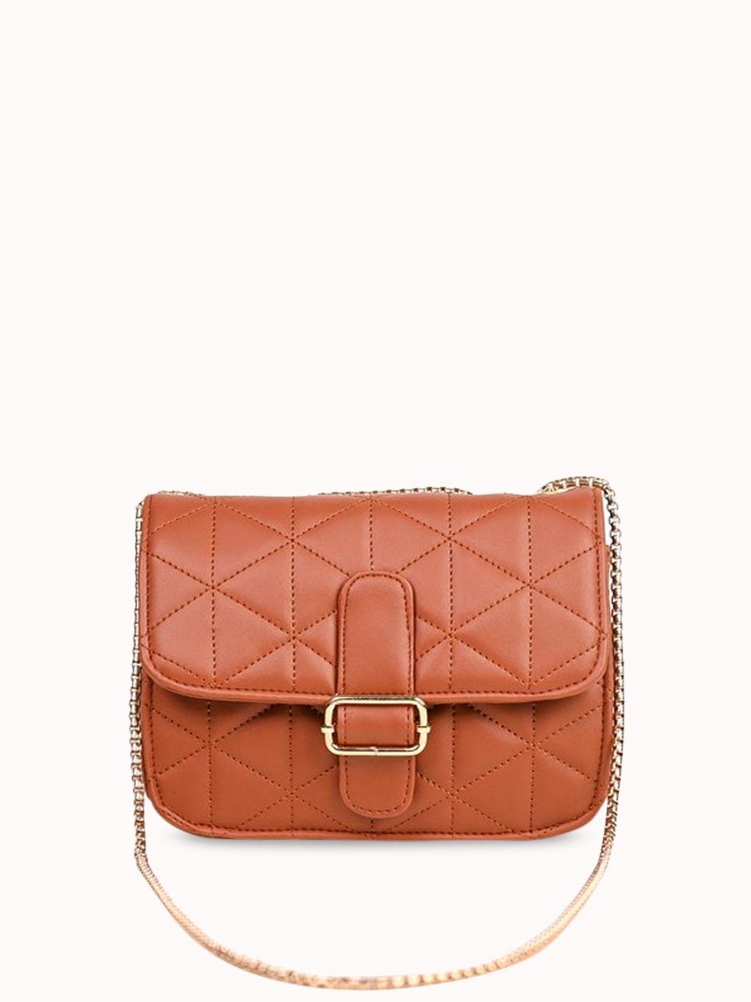 visual echoes structured sling bag with quilted