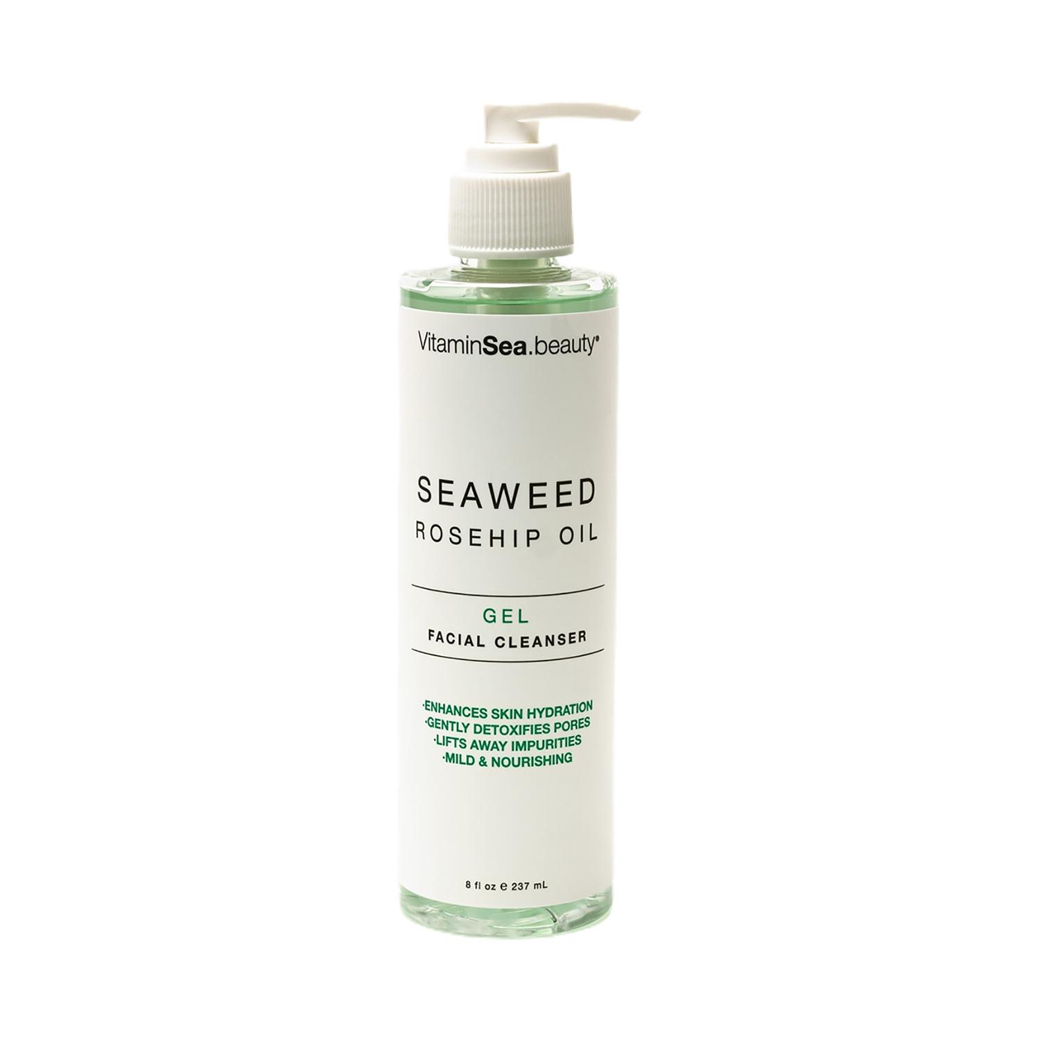 vitamins and sea beauty seaweed rosehip oil face cleanser gel (236ml)