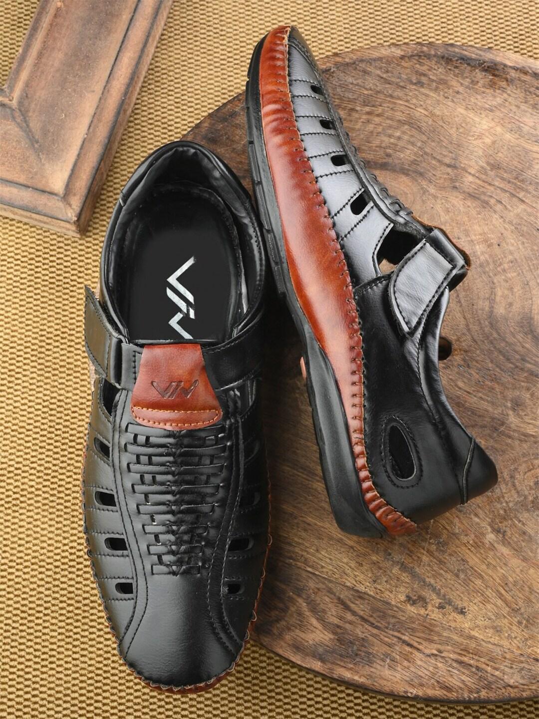 viv men colourblocked shoe-style sandals
