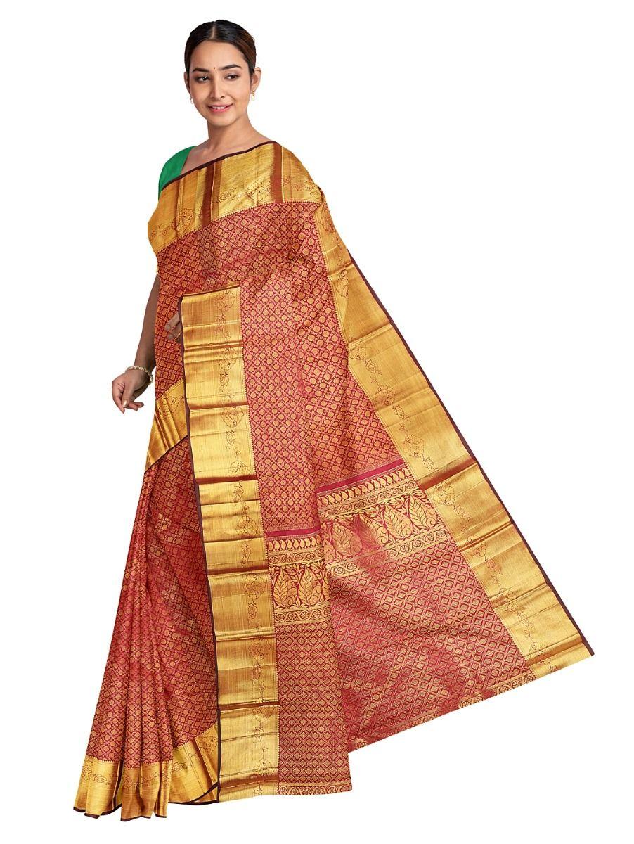 vivaha goddess  pure kanchipuram silk saree -pbd4683157-try