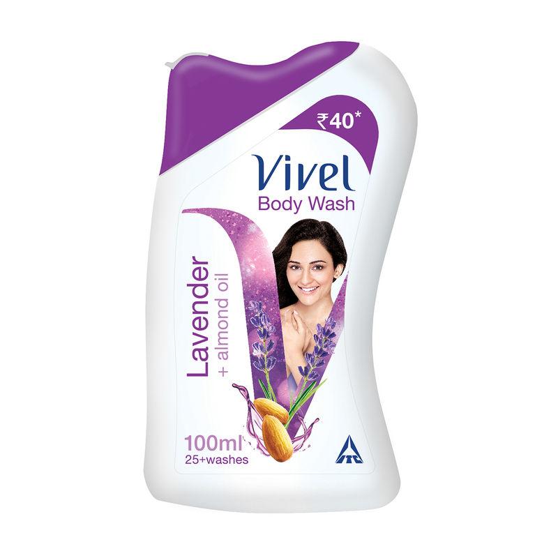 vivel lavender & almond oil body wash
