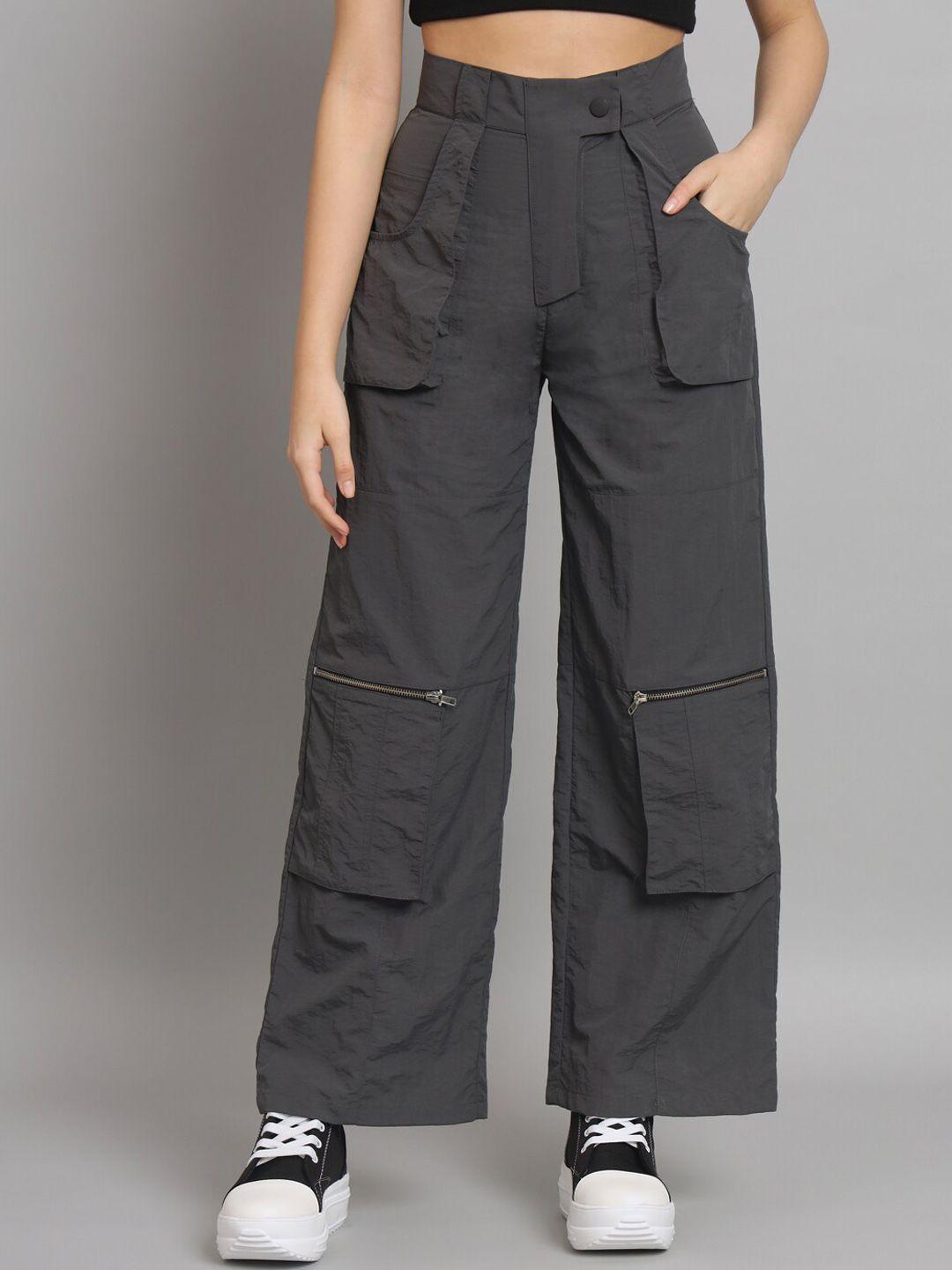 vividartsy women mid rise tapered fit parallel trousers