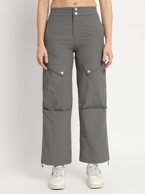 vividartsy grey relaxed fit mid rise joggers