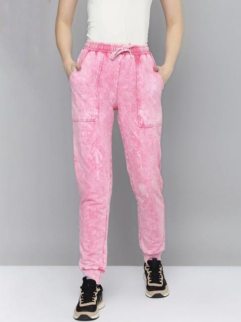 vividartsy pink mid rise joggers