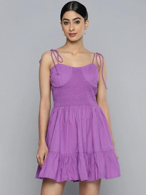 vividartsy purple skater dress