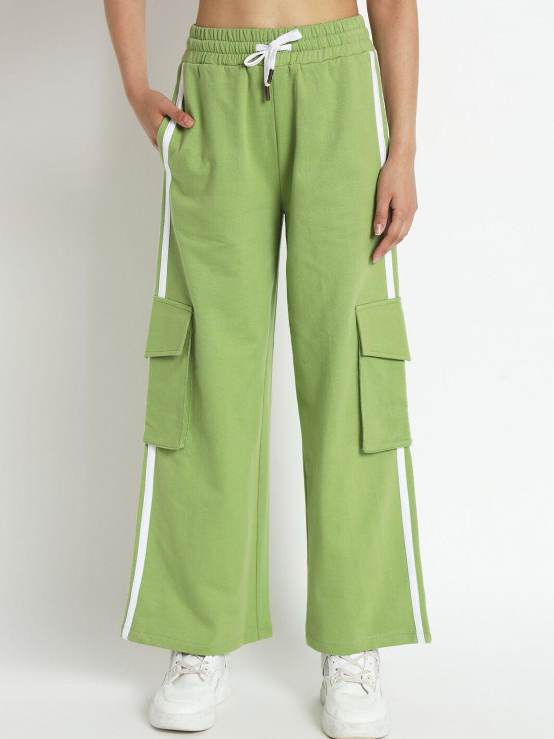 vividartsy women mid-rise relaxed loose fit cotton trousers