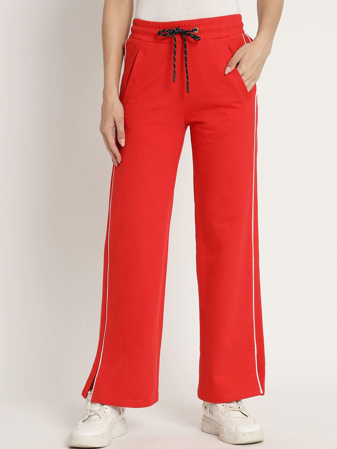 vividartsy women relaxed cotton straight fit trousers