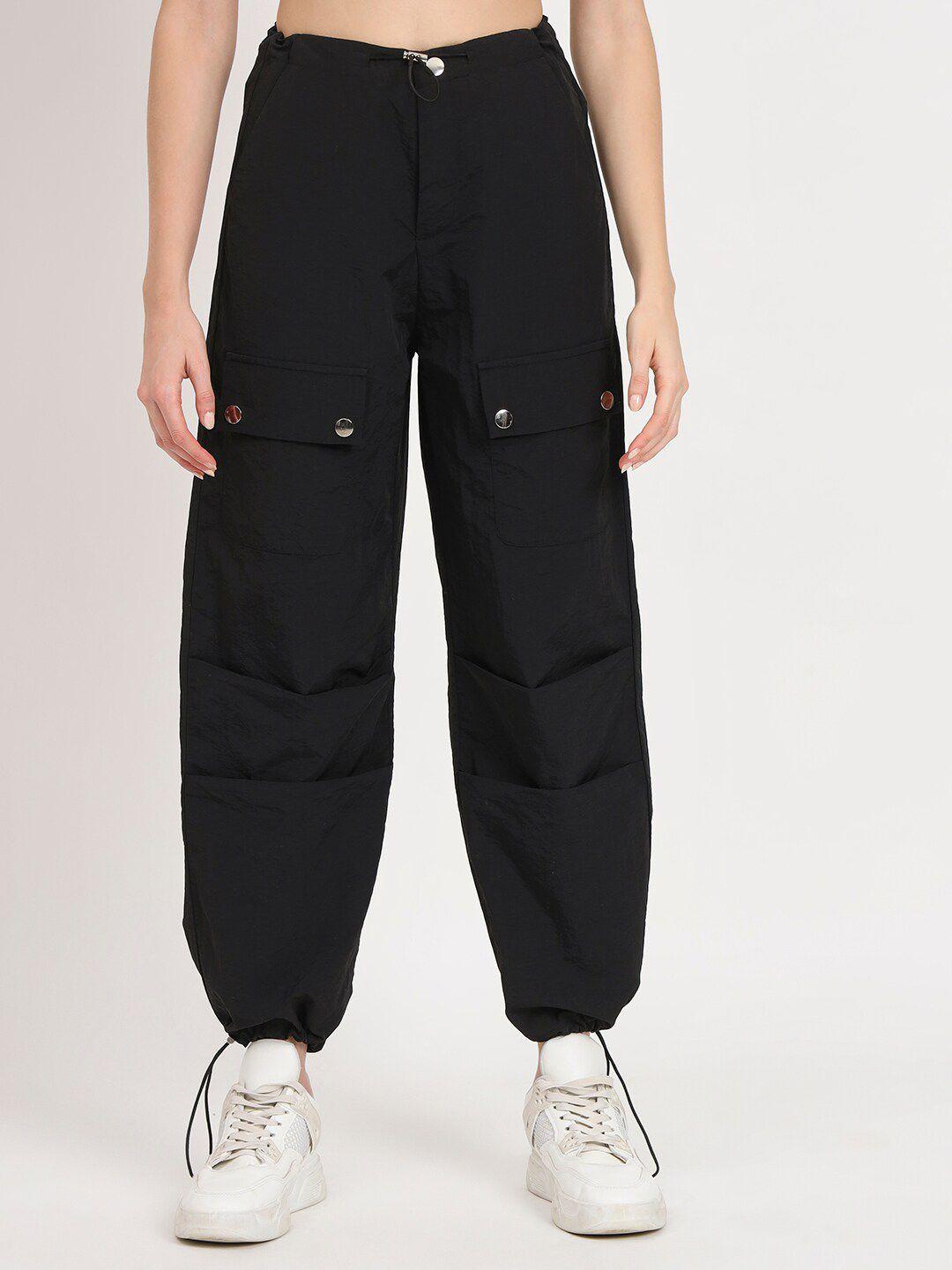 vividartsy women tapered fit parachute joggers