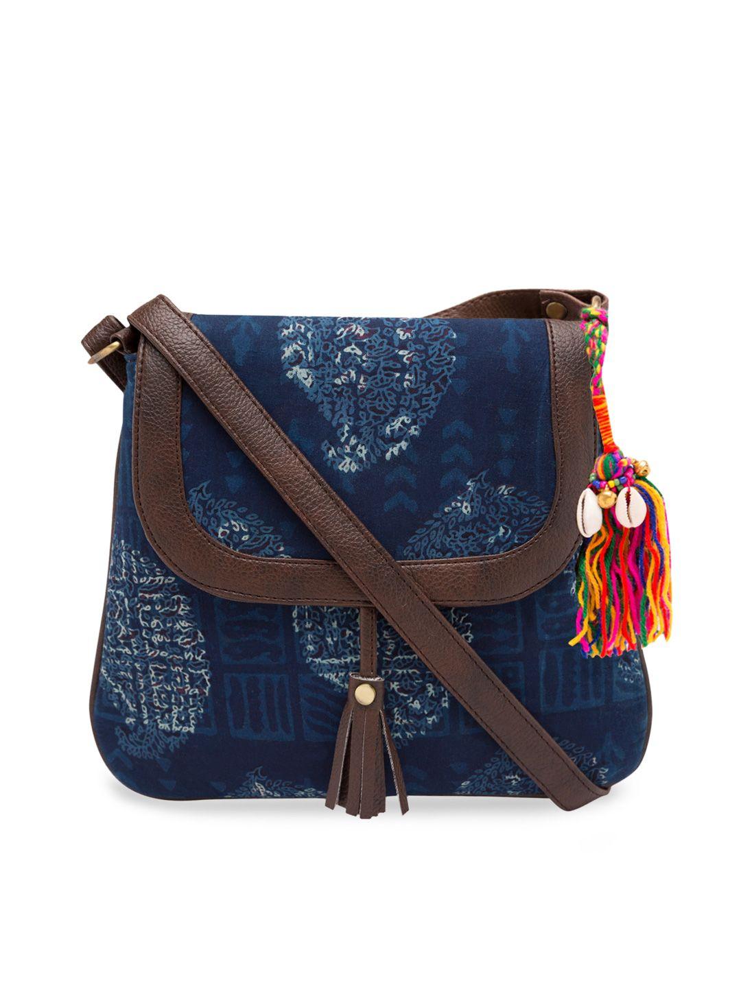 vivinkaa blue printed sling bag